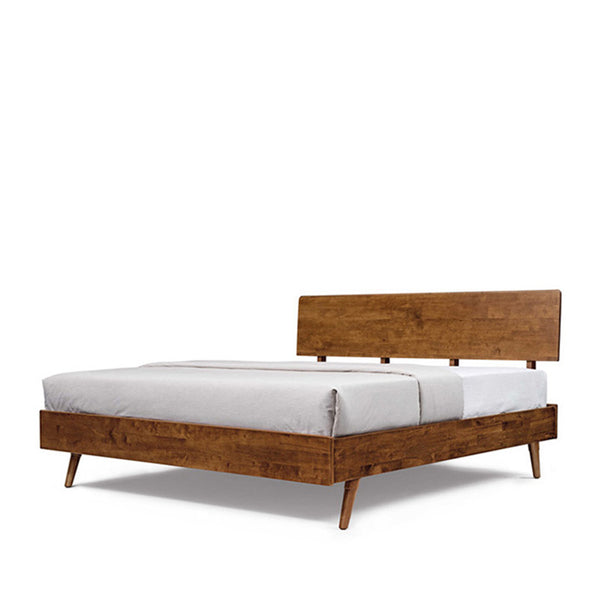 Aurora Bed Walnut Solid Wood