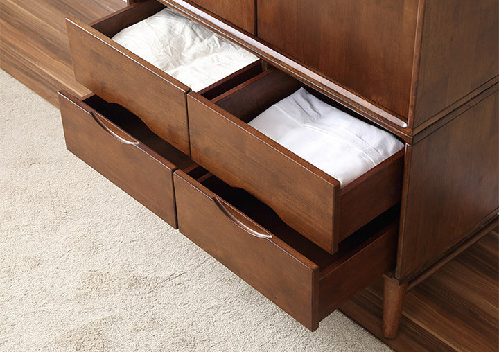 Betsy Wardrobe (Double Door) Walnut  Solid Wood